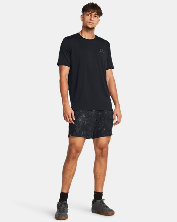 Men's UA Vanish Woven 6" Printed Shorts in Black image number 2